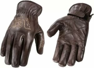 Rokker Tattoo Ape - Guantes de moto (marrón)