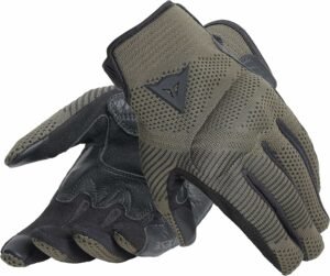 Dainese - Argon Gloves, Guantes Moto, Tejido de Punto con Protectores Nudillos, Cierre Antidesgarro, Compatibilidad Pantalla Táctil, Guantes de Moto para Hombre L, Hoja de Parra