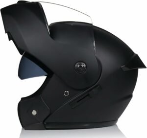 Casco de Moto Modular con Bluetooth Slot Integrado,ECE Homologado Casco Modular Moto Hombre Mujer Adultos,Cascos Modulares con Doble Visera para Casco Scooter S~XL