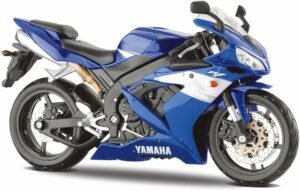 Maisto Yamaha YZF-R1 Motorbike-1:12 Scale-Incredibly Detailed Die-Cast Replica Collectible Motorcycle Model Motocicleta Moto, Color Azul, Small (May Cheong M32712)