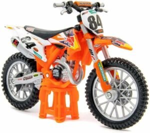 Bburago WRB Cycle-KTM 450 SX-F Factory Edition (2018) Motorbike 1:18, Color Naranja, Medium (May Cheong B18-51081)