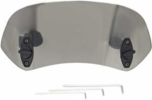 DEWIN Deflector de Viento Motocicleta, Clip Ajustable en el Parabrisas Deflector de Viento Accesorios Parabrisas para Motocicleta (Tawny)