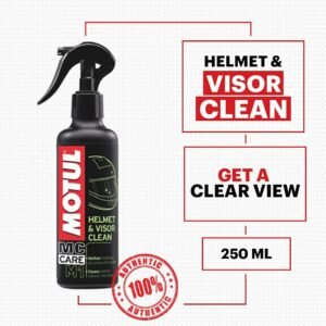 Motul - Spray Limpiador Exterior Casco y Visera y Pantalla Moto - Brillo Sin Arañazos - Acción Anti-Insectos - MC Care Helmet & Visor Clean M1-250 ml