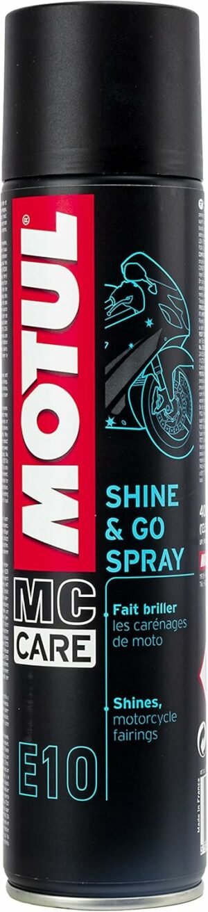 MOTUL Limpiador Silicona Brillo Moto, Abrillantador en Spray, 400 ml