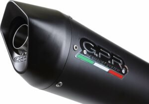 GPR Italia Escape homologado con tubo de conexión para EXC 525 2001/07, Furore negro