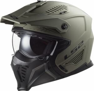 LS2, Casco Moto Jet/Modular Drifter Solid Matt Sand, L