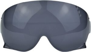 Shkalacar Visera Casco Moto, Parabrisas de Casco de Moto para Casco para SHOEI JO EX-Zero CJ3, Lente de Casco de Protección contra el Viento para Moto (Gris)