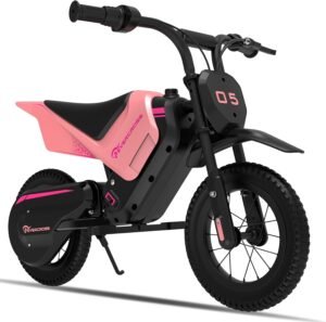 EVERCROSS EV05M Niños, 150W, 8/16 km/h Modo Velocidad y 10 km Largo Alcance, 12'' Moto Cross para Niños de 3-12 Años