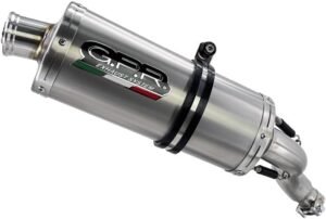 GPR escape para R 1200 Rs Lc 2015/2016 Classic Titanio Oval Terminal de escape homologado, suministrado con db asesino extraíble y conexión específica