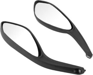 Nikou Espejo retrovisor para motocicleta - 1 par de espejos retrovisores originales de motocicleta adecuados para DU-CATI Mons-ter 696 7957957961100