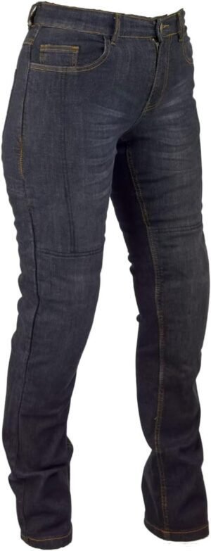 Roleff Racewear Pantalones Vaqueros de Motorista de Aramida para Mujer, Negro, 31