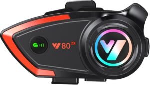 Docooler Auriculares BT para Casco con intercomunicador de Motocicleta compatibles con una Variedad de Cascos