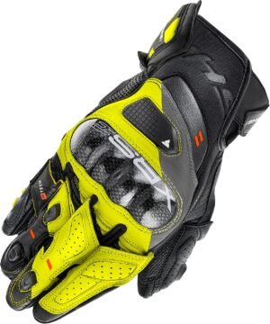 SHIMA XRS-3 Guantes Moto Hombre Cuero Homologados Corto Sport Motos Guante Ventilado Certificatos con Protección Racing