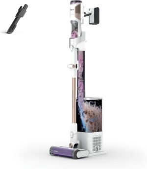 Shark Detect Clean & Empty Cordless Vacuum, 240 W, 2 Liters, 80 Decibeles, Blanco