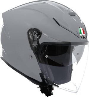 AGV - K5 Jet EVO E2206, Casco Moto Jet, Unisex, Nardo Grey, XL