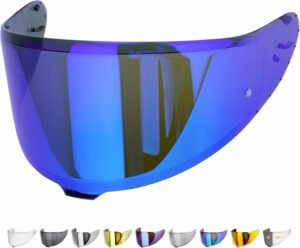 Everalo Visera Casco Compatible con Shoei Nxr 2 - Z8 - X15 - xSPR Pro - Cwr-f2 - Pantalla Nxr2 Pinlock Listo - Antivaho y Antirrayado (Azul)