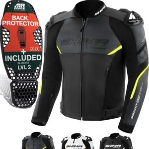SHIMA Bandit 2.0 Chaqueta Pantalon Moto Hombre AirForce Protector Espalda Cuero Traje de Moto Motociclista Chaquetas