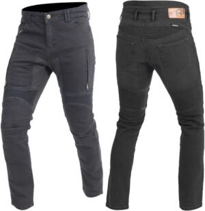 Trilobite Parado Black Monolayer Slim Jeans da moto, nero, 32/30