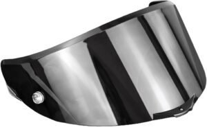 Guajiro - Visera Race 3 | Compatible con AGV Pista GP RR - Corsa R - Veloce S | Protección UV, Antiempañante y Antirrayas | Compatible con Pinlock y Tear Off | Policarbonato (Negro)