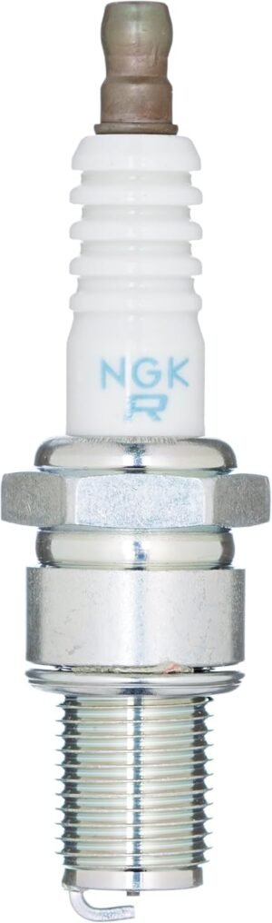 NGK Bujía de encendido 3130 Conexión roscada SAE electrodo central niquel Electrodo de masa supresión de interferencias 5 kOhm con asiento de estanqueidad plano Ancho de llave: 20,8 mm Long. de rosca: