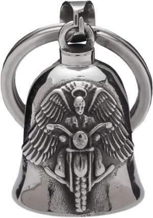 IOURVYA Campana Moto Amuleto | Campana Guardian Moto | Regalos Duraderos De Accesorios De Motocicleta | Amuleto de Protección y Buena Suerte