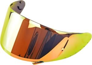 Guajiro - Visera Compatible con SHOEI CWR | NXR - RYD - X-Spirit III - Z7 - Rf1200 - X14 | Pantalla Casco Moto con Soporte Pinlock Antivaho y Sistema Tear-Off | Policarbonato Reforzado (Rojo)