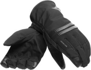 Dainese Plaza 3 D-Dry Gloves, Guantes Moto Impermeables, Hombre, Negro/Antracita, S