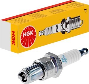 NGK Bujía de encendido 5422 Conexión roscada SAE electrodo central niquel Electrodo de masa supresión de interferencias 5 kOhm con asiento de estanqueidad plano Ancho de llave: 20,8 mm Long. de rosca: