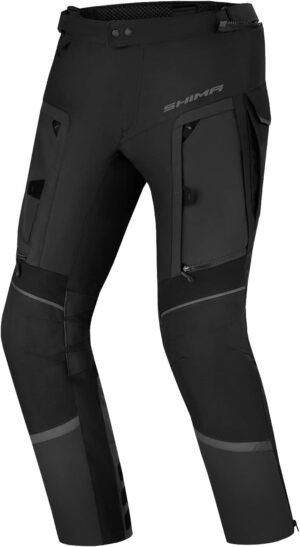 SHIMA Hero 2.0 Pantalon Moto Hombre Protectores AirForce Homologado Ajustado Traje de Moto Urbano Pantalón Protección de Rodilla Ventilado Elástico Verano (Masculinos Pantalones, Negro, XL)