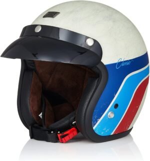 ORIGINE Casco Moto Jet Vintage Casco Moto Abierto Scooter Retro Homologado ECE
