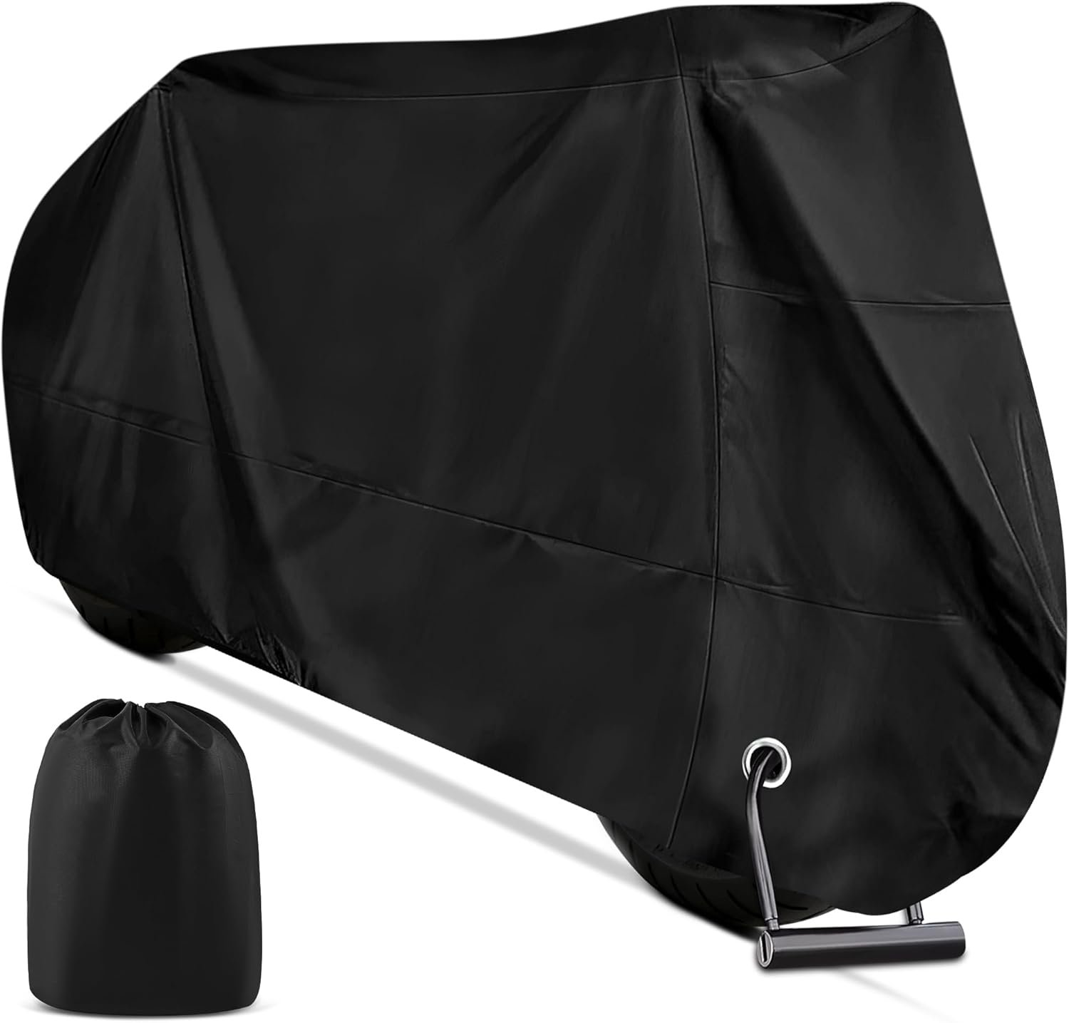 Funda Moto Impermeable Cubre Moto Impermeable Exterior Interior 210D Poliéster Capa Protector Lluvia UV Polvo Viento Nieve Excremento de Pájaro para Cubre Scooter Motocicleta (245x105x125cm) | 210D - Funda universal de poliéster para scooter de motocross, ciclomotor o bicicleta, 245 x 105 x 125 cm